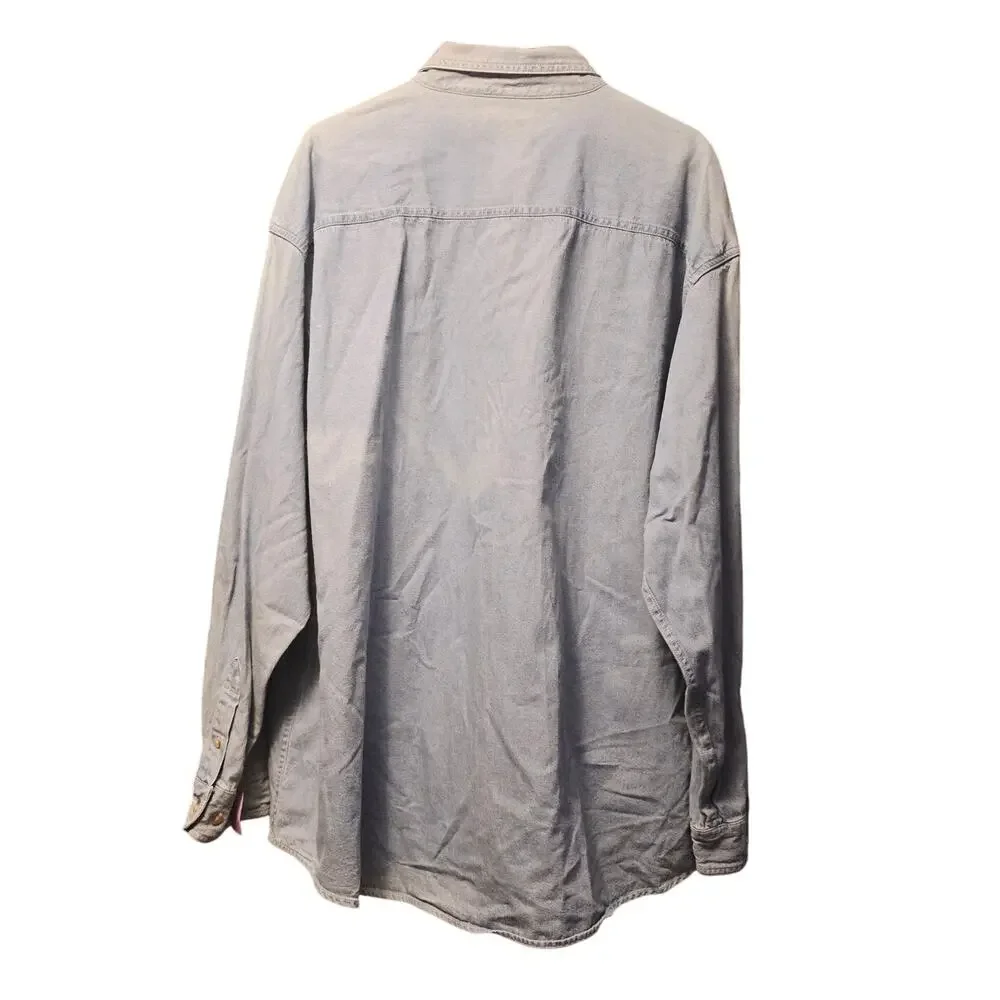 Lee Sport denim button down 1997 AFC Champions Supper Bowl XXXII broncos